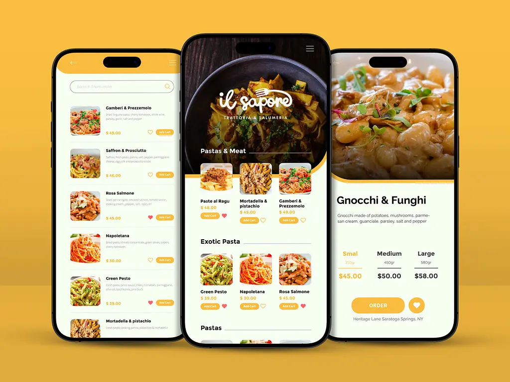 Il Sapore mobile app